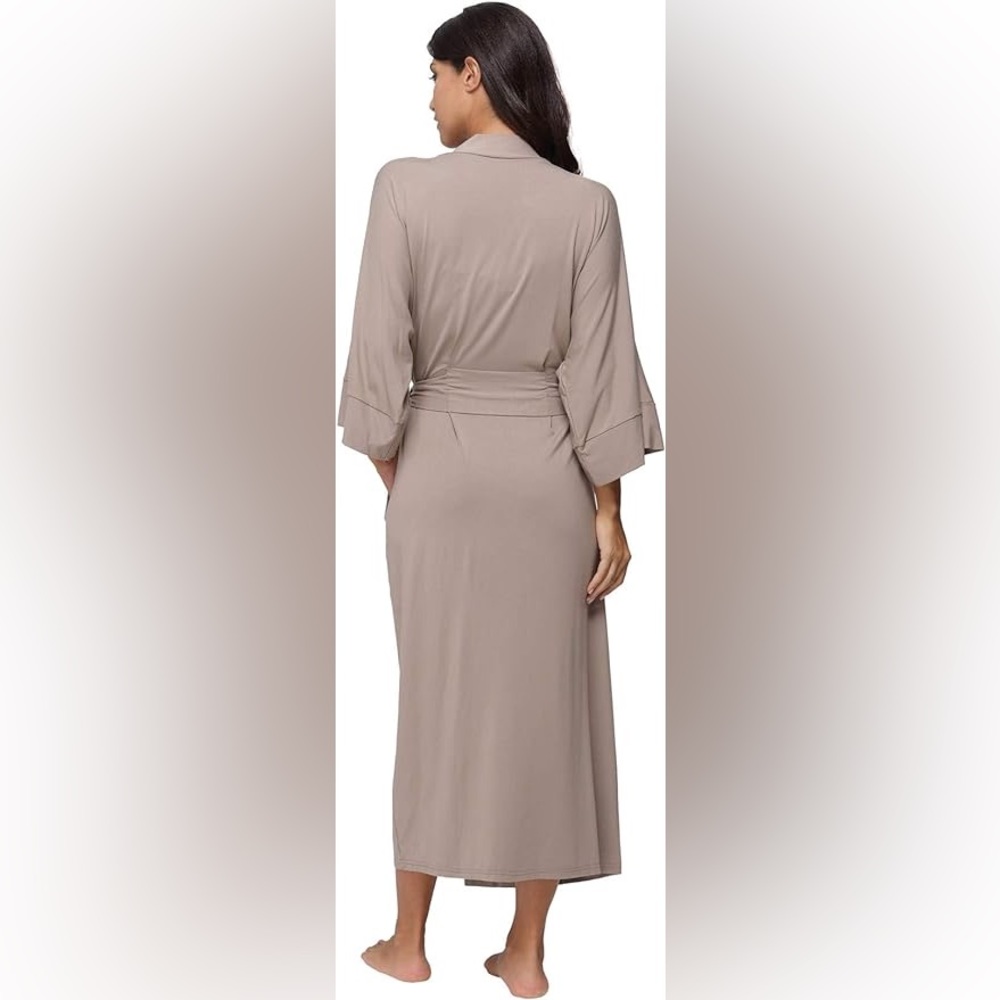 Khaki Wrap Housecoat View 2